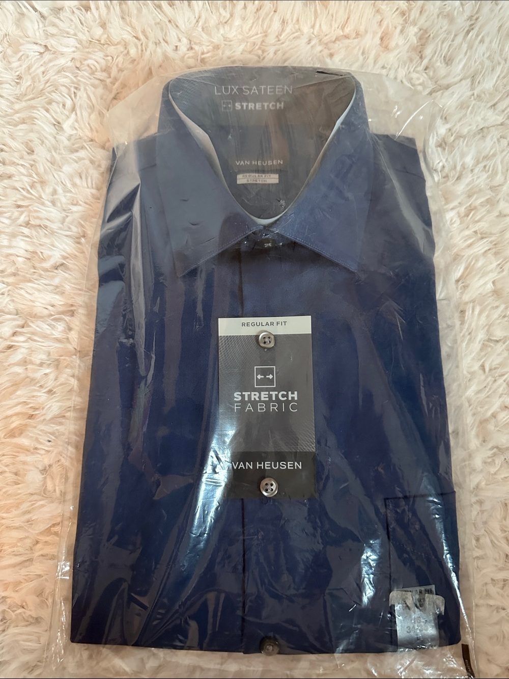 Van Heusen Men's Dress Shirt in Navy